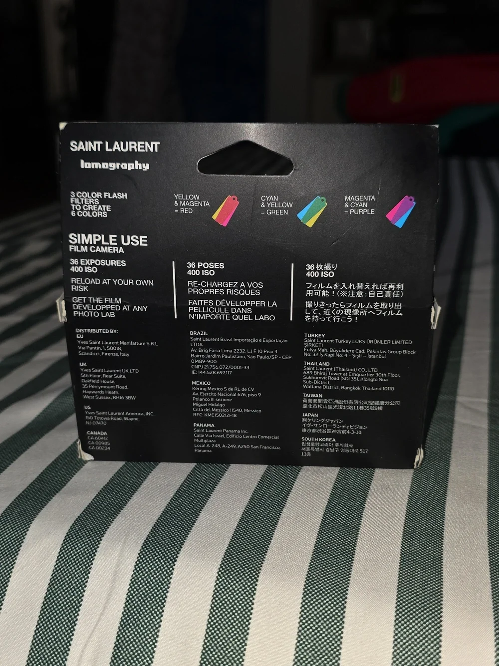 Saint Laurent Lomography Reloadable Camera